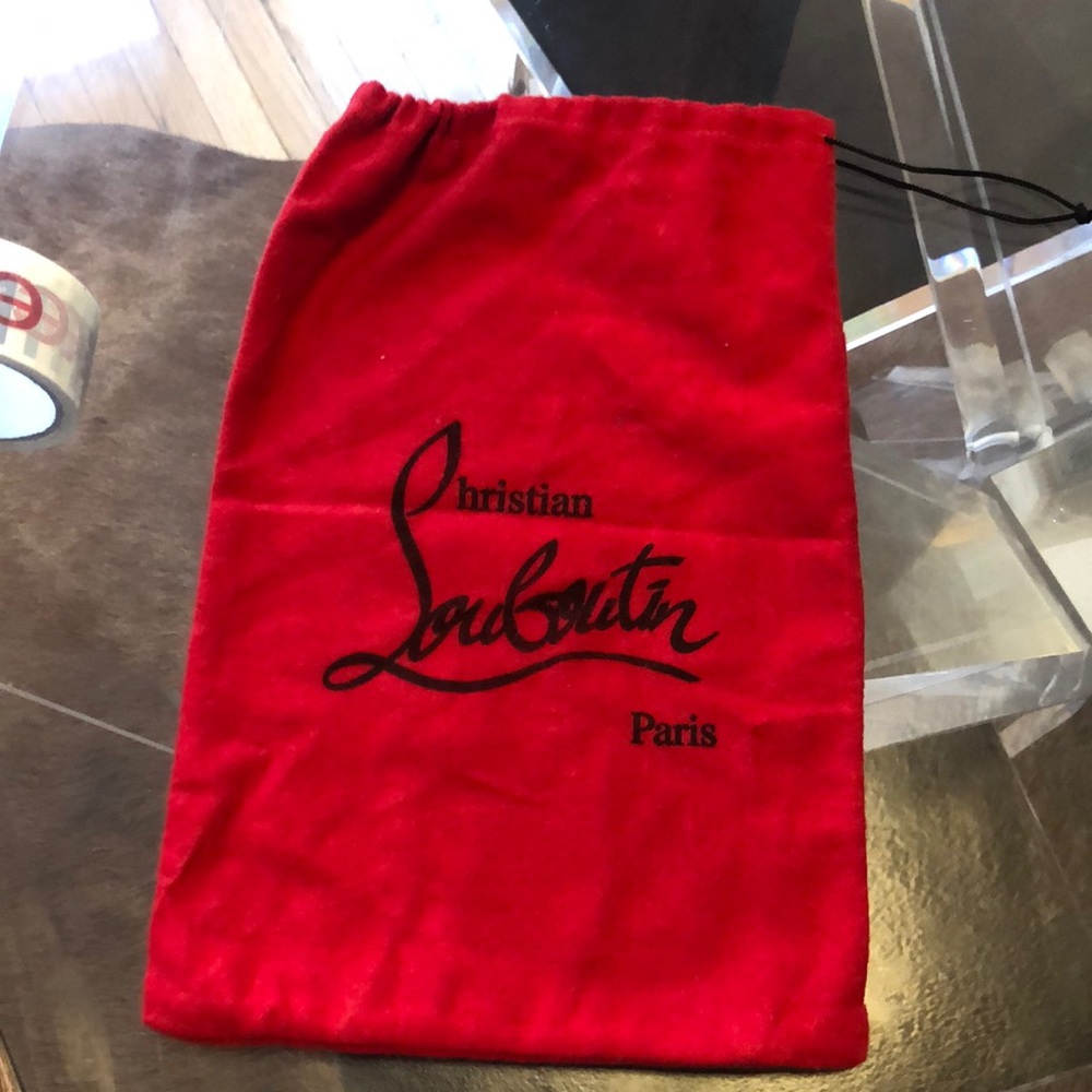 Christian louboutin red dust bag